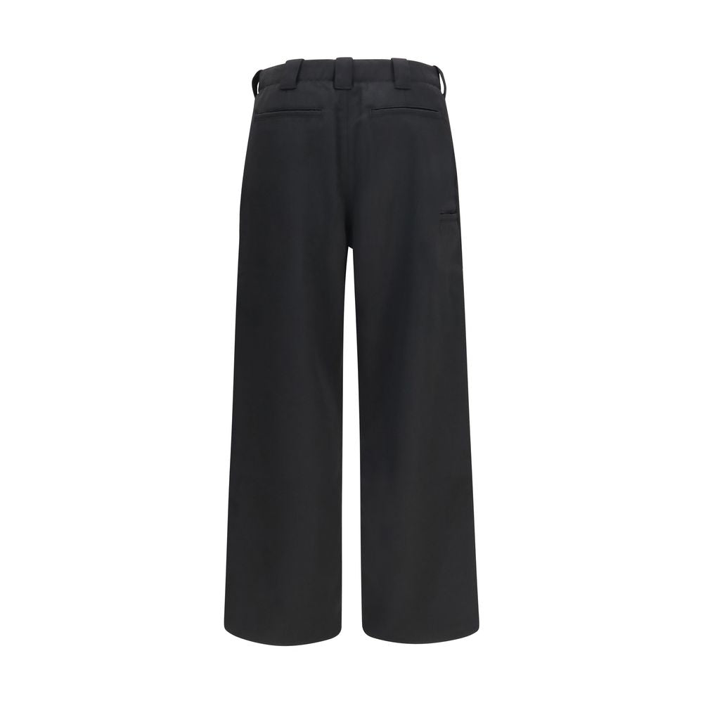 Schwarze Chino aus Wolle