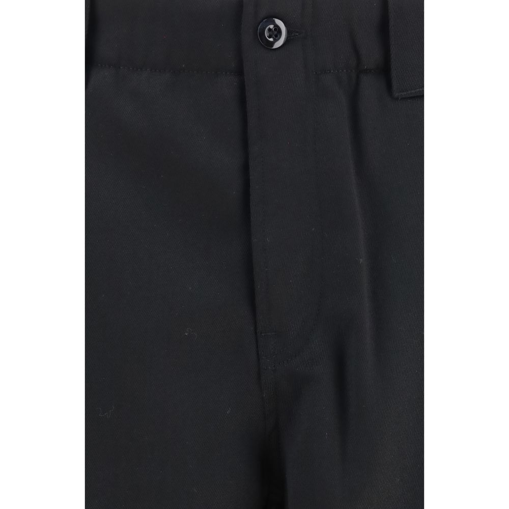 Schwarze Chino aus Wolle