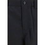 Schwarze Chino aus Wolle