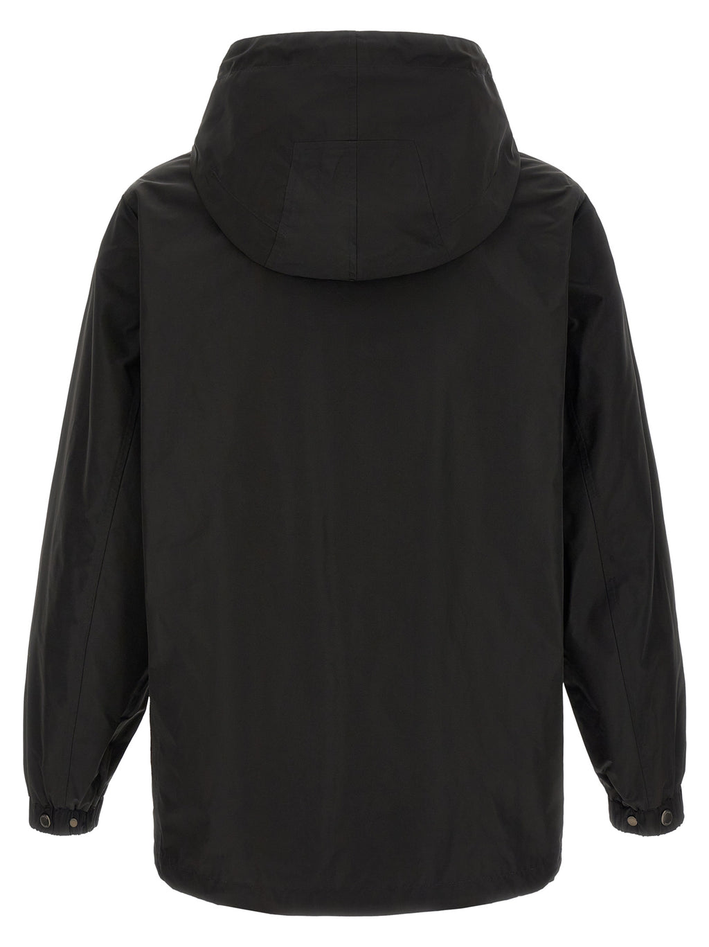 Schwarzer Polyester-Mantel