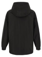 Schwarzer Polyester-Mantel