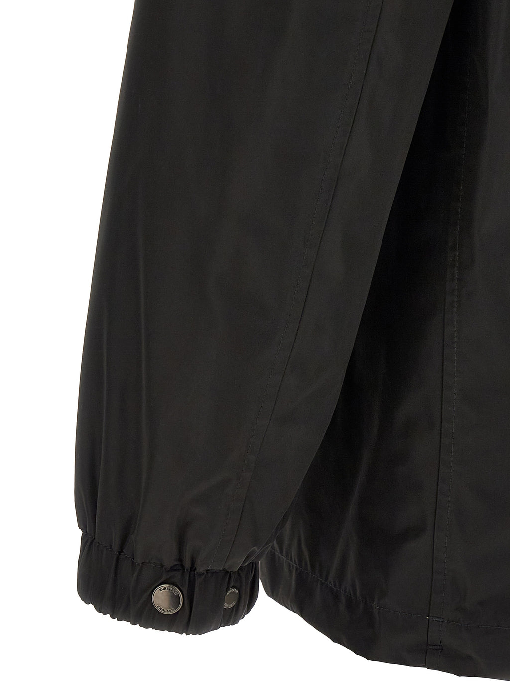Schwarzer Polyester-Mantel