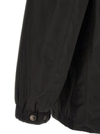 Schwarzer Polyester-Mantel