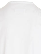 Weißes T-Shirt mit Logo-Stickerei