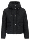 Schwarze lange Jacke aus Polyamid