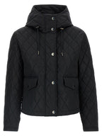 Schwarze lange Jacke aus Polyamid