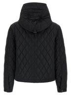 Schwarze lange Jacke aus Polyamid