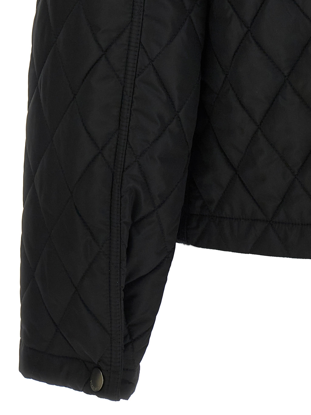 Schwarze lange Jacke aus Polyamid