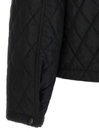 Schwarze lange Jacke aus Polyamid