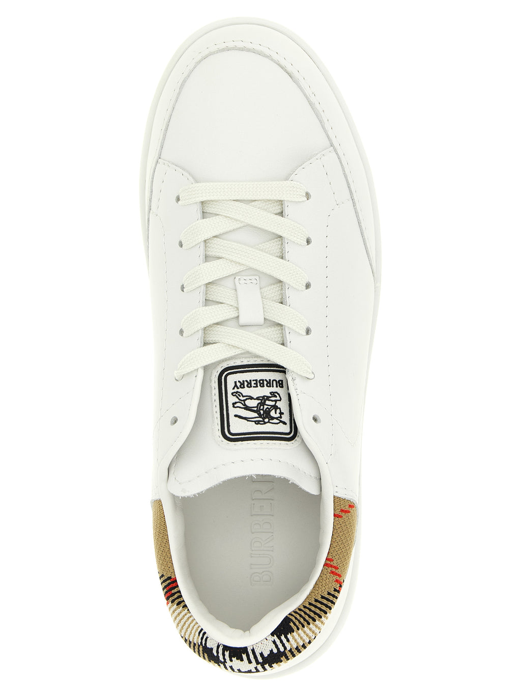 Mehrfarbige Sneaker mit Check-Ferse