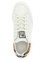 Mehrfarbige Sneaker mit Check-Ferse