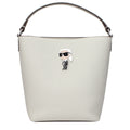 Graue Handtasche aus Leder