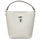 Graue Handtasche aus Leder