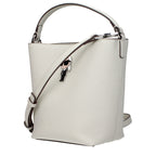 Graue Handtasche aus Leder