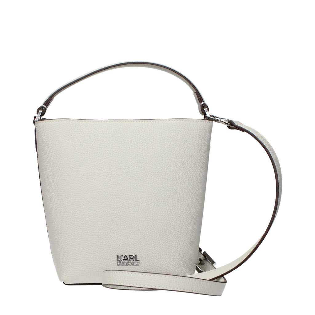 Graue Handtasche aus Leder