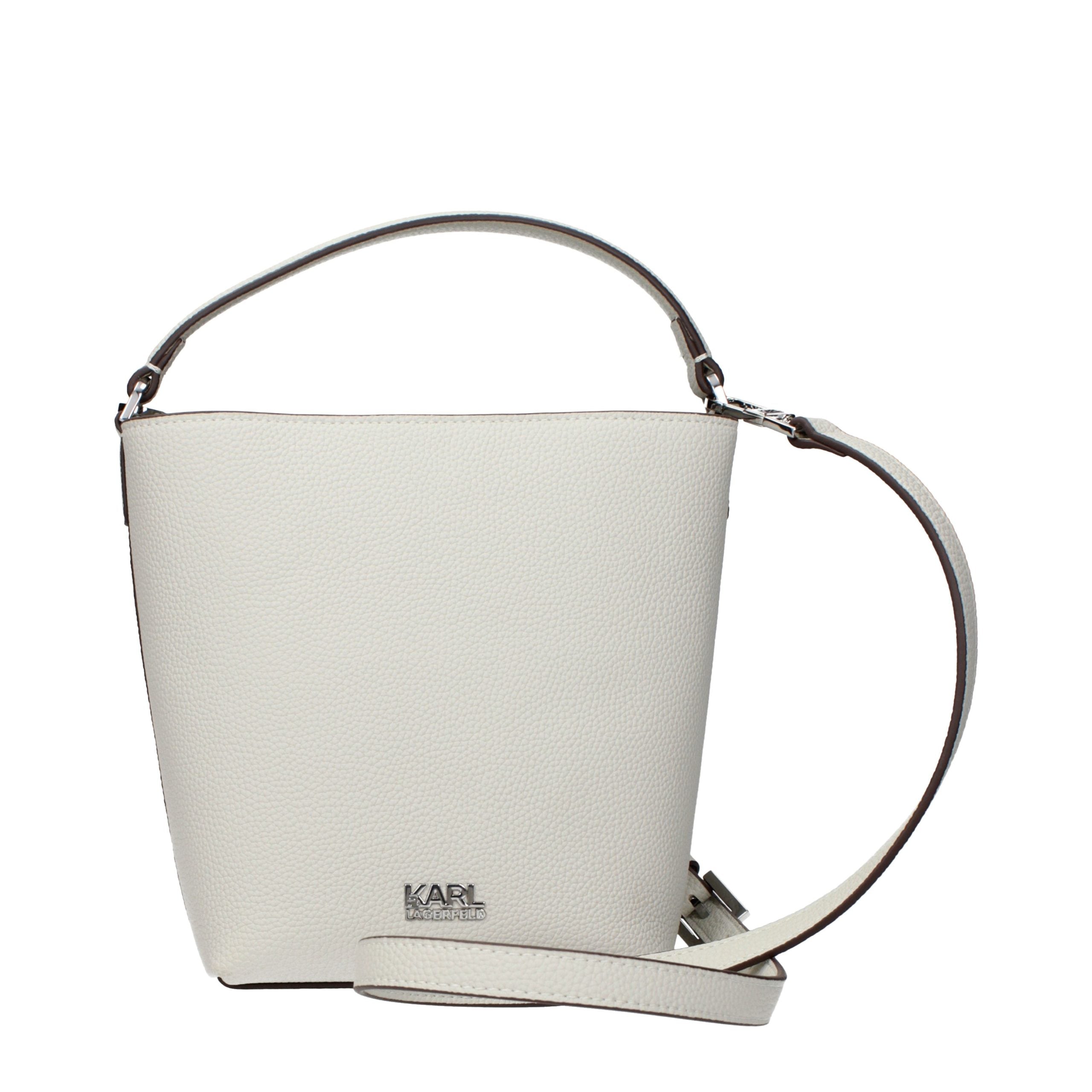 Graue Handtasche aus Leder