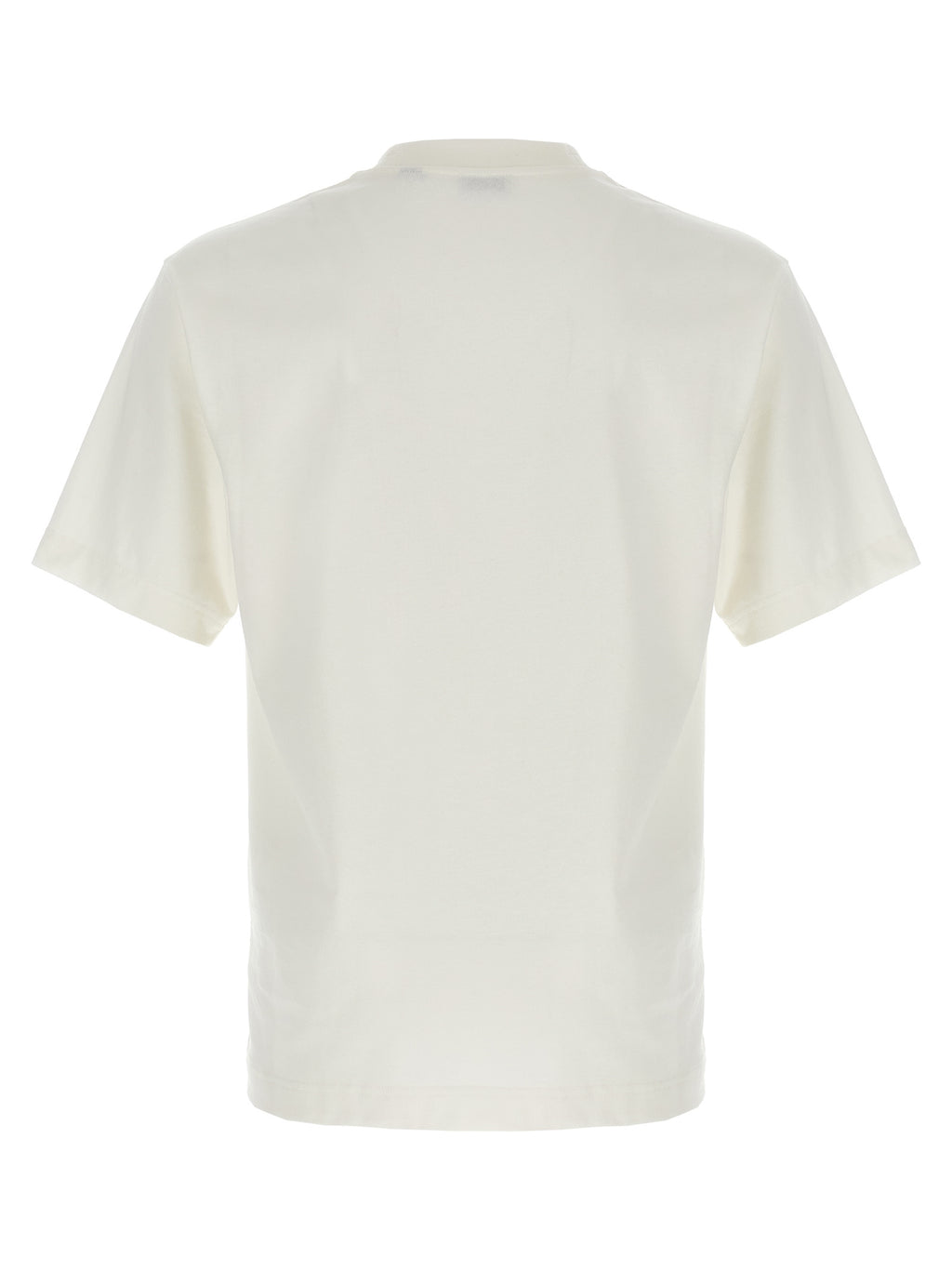 Weißes T-Shirt mit Kreuzstich-Emblem