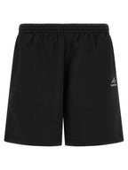 Schwarze Bermudashorts aus Baumwolle
