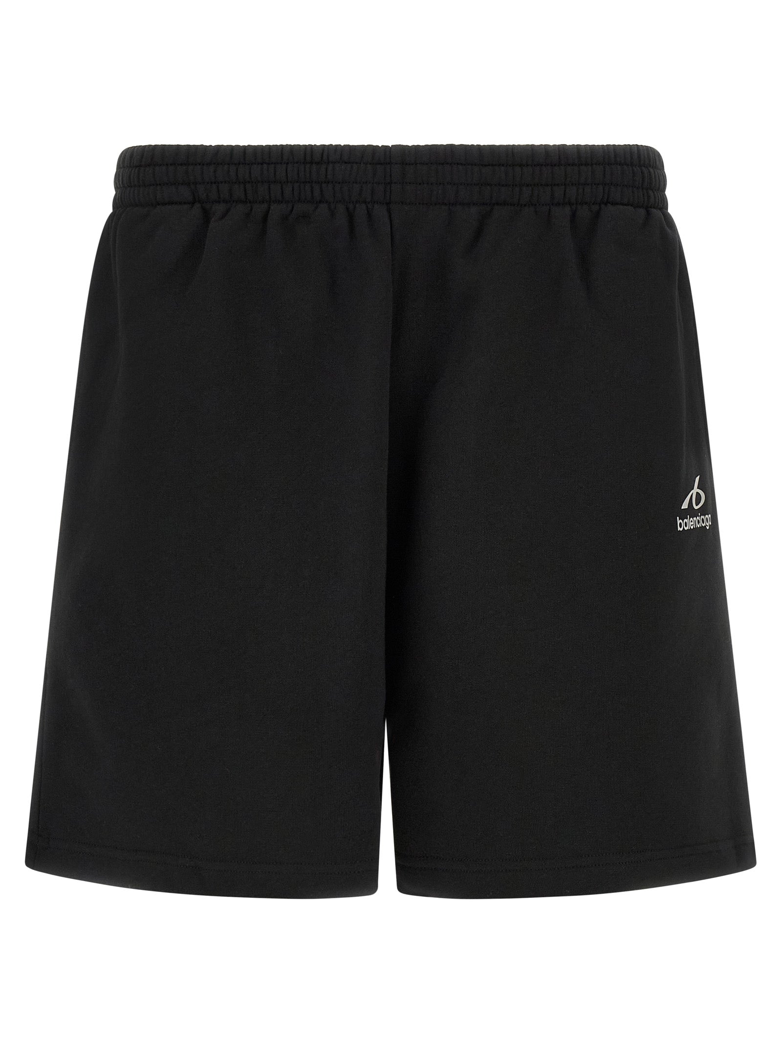 Schwarze Bermudashorts aus Baumwolle