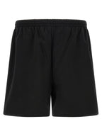 Schwarze Bermudashorts aus Baumwolle