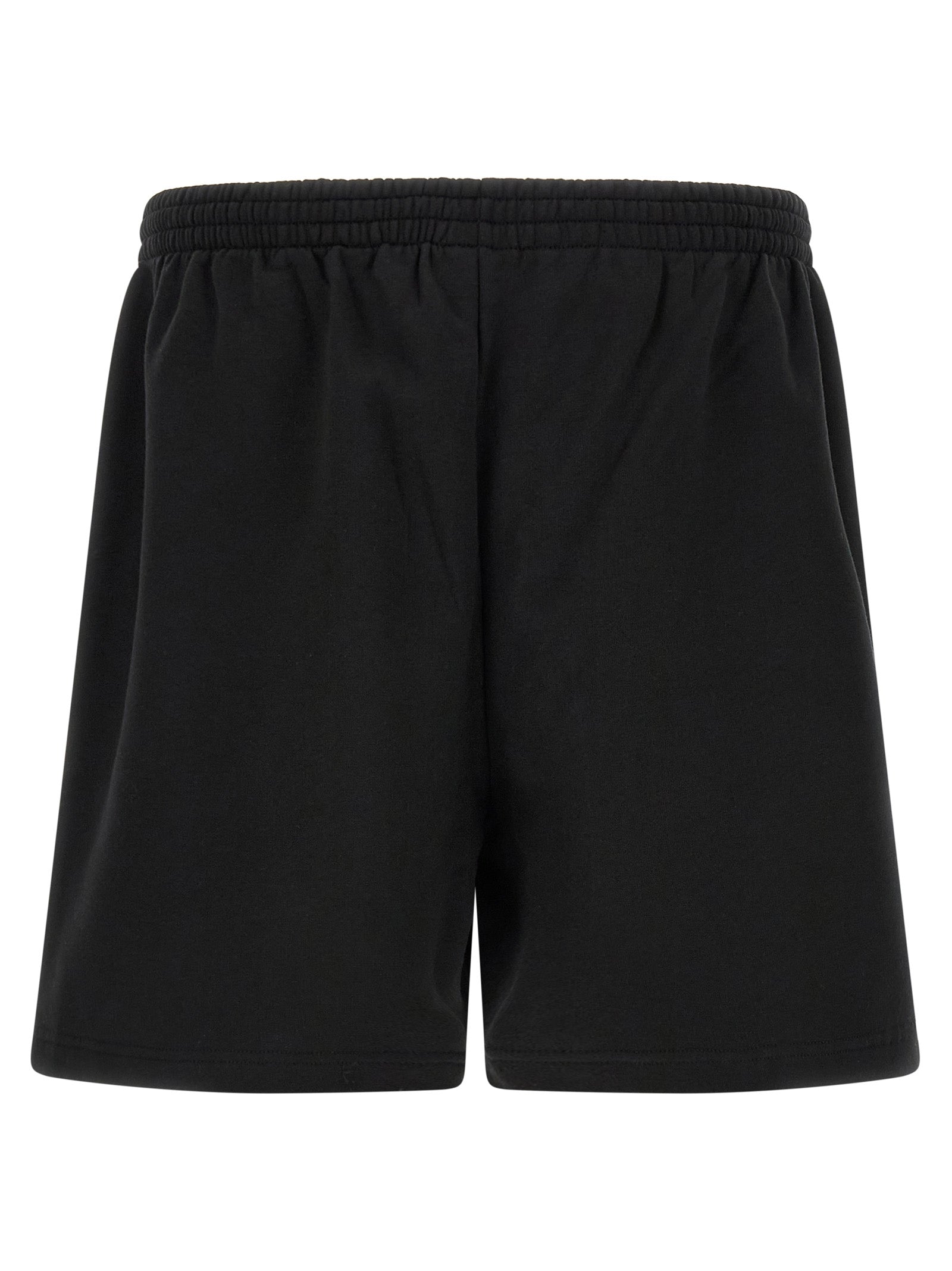 Schwarze Bermudashorts aus Baumwolle