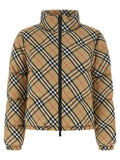 Beige lange Jacke aus Wolle