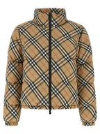 Beige lange Jacke aus Wolle