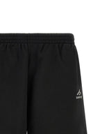 Schwarze Bermudashorts aus Baumwolle
