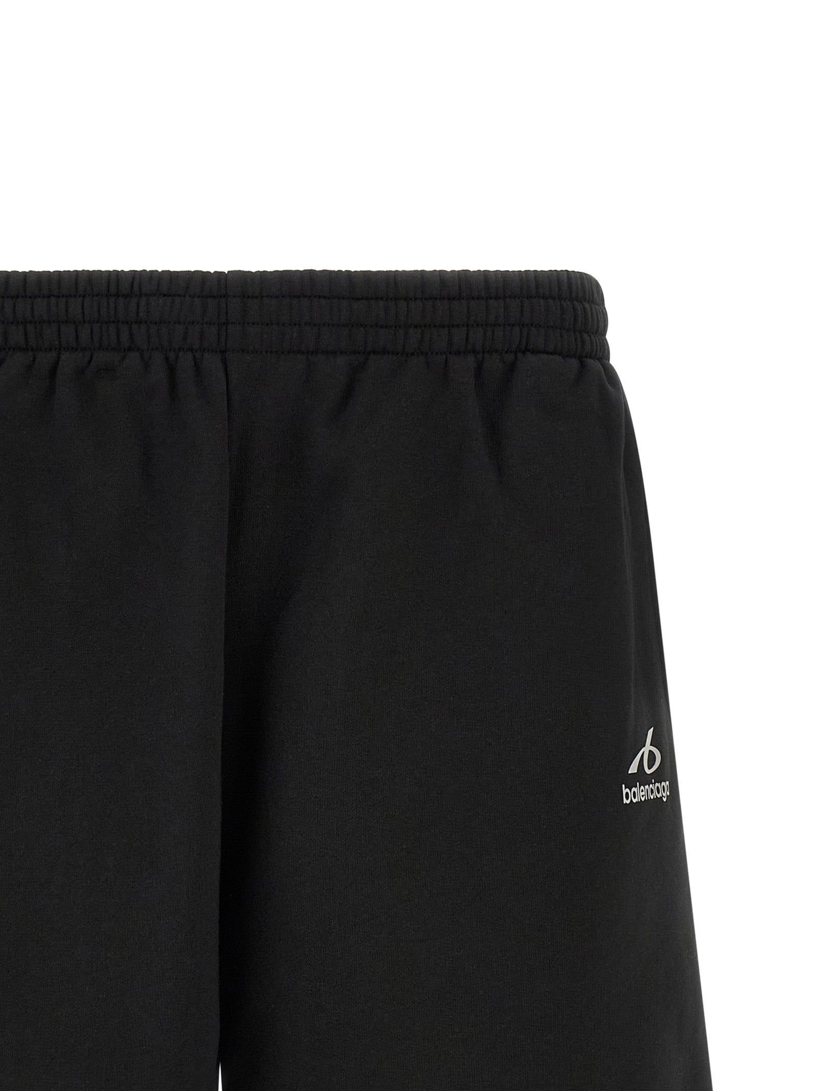 Schwarze Bermudashorts aus Baumwolle
