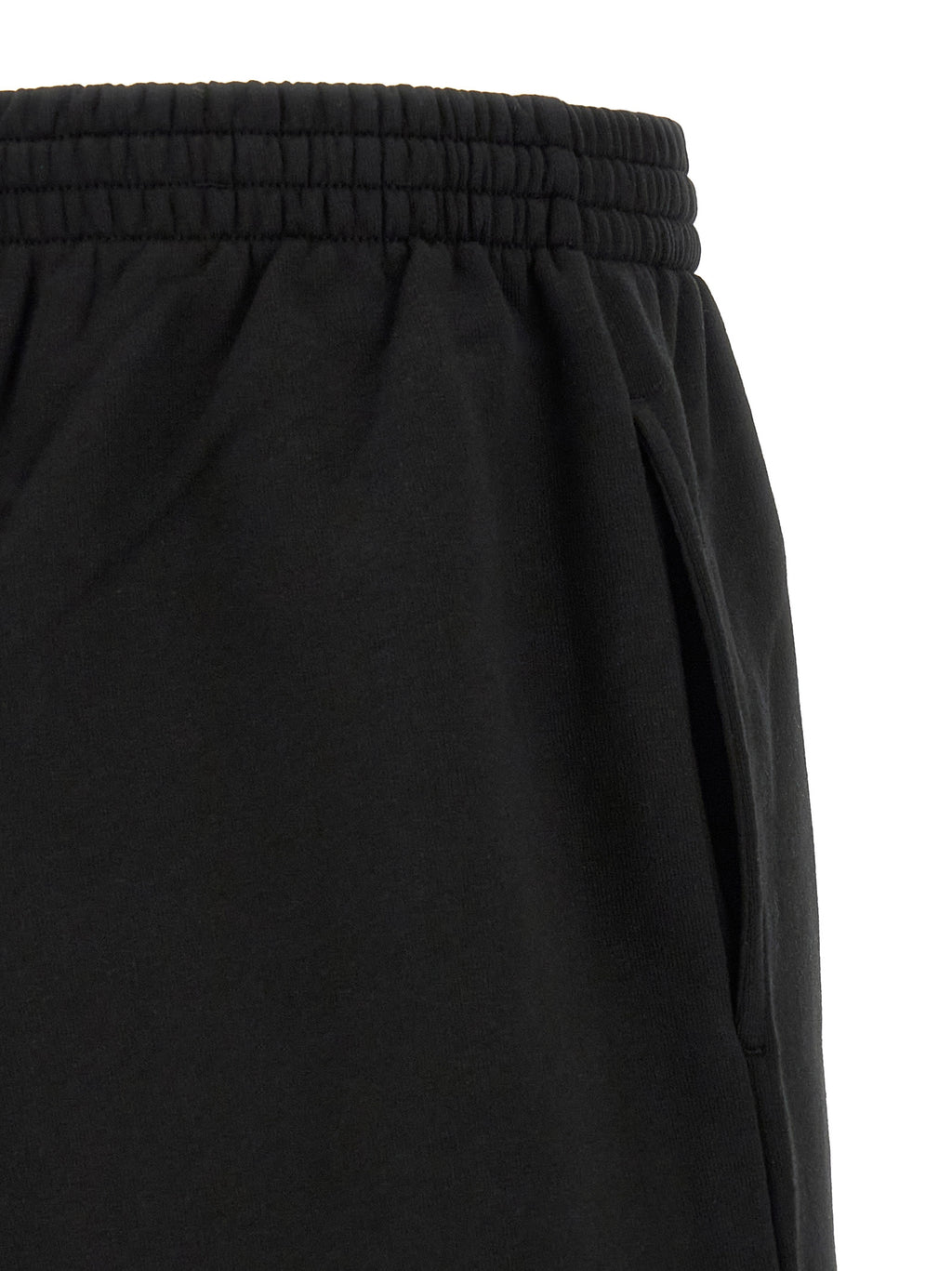Schwarze Bermudashorts aus Baumwolle