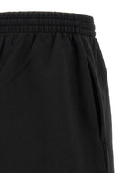 Schwarze Bermudashorts aus Baumwolle