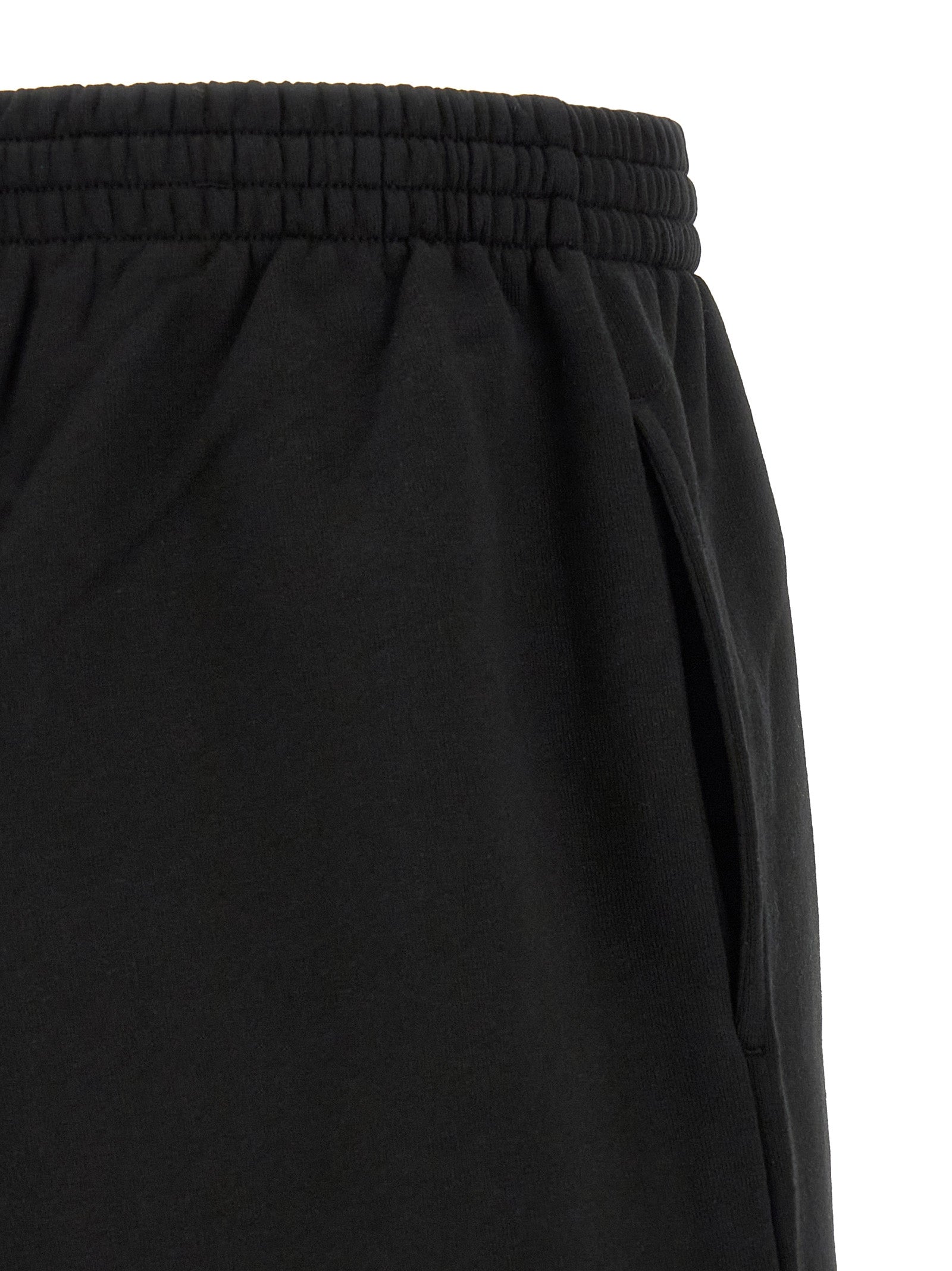 Schwarze Bermudashorts aus Baumwolle