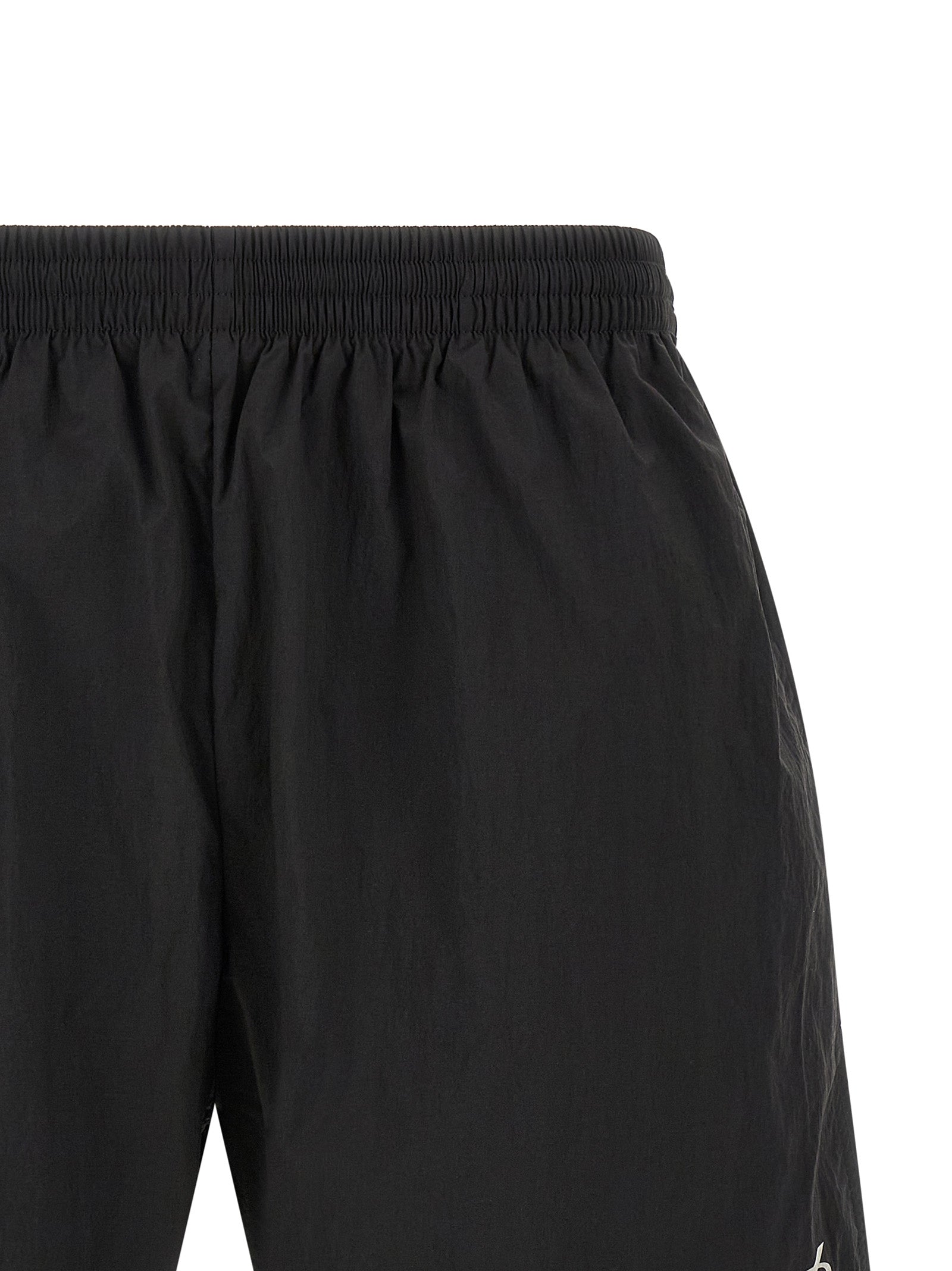 Schwarze Shorts aus Polyamid