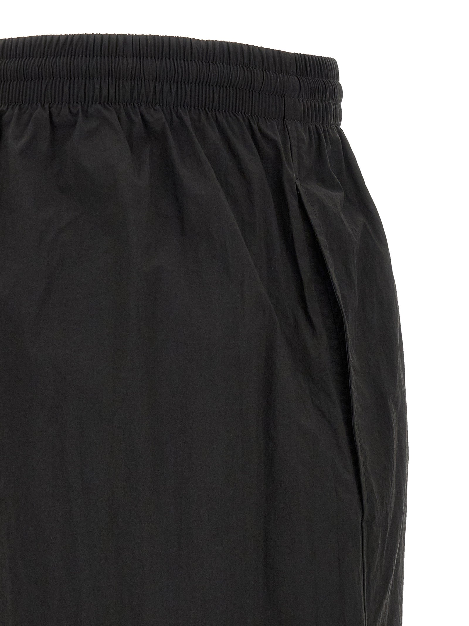 Schwarze Shorts aus Polyamid