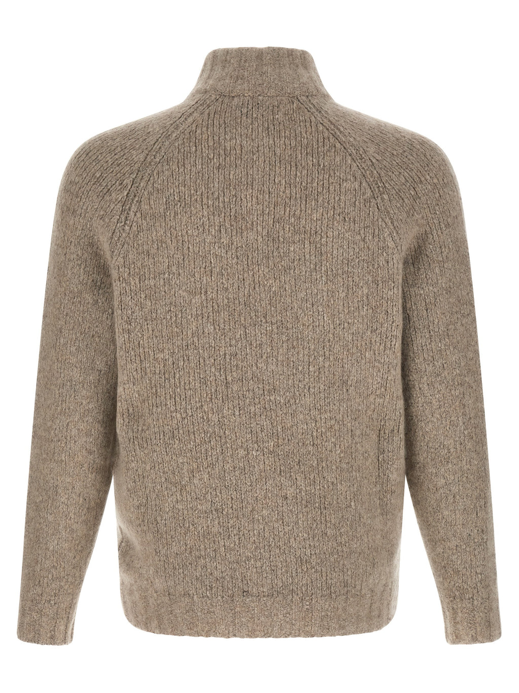 Beige Strickjacke