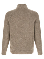 Beige Strickjacke