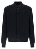 Blaue Bomberjacke aus Kaschmir