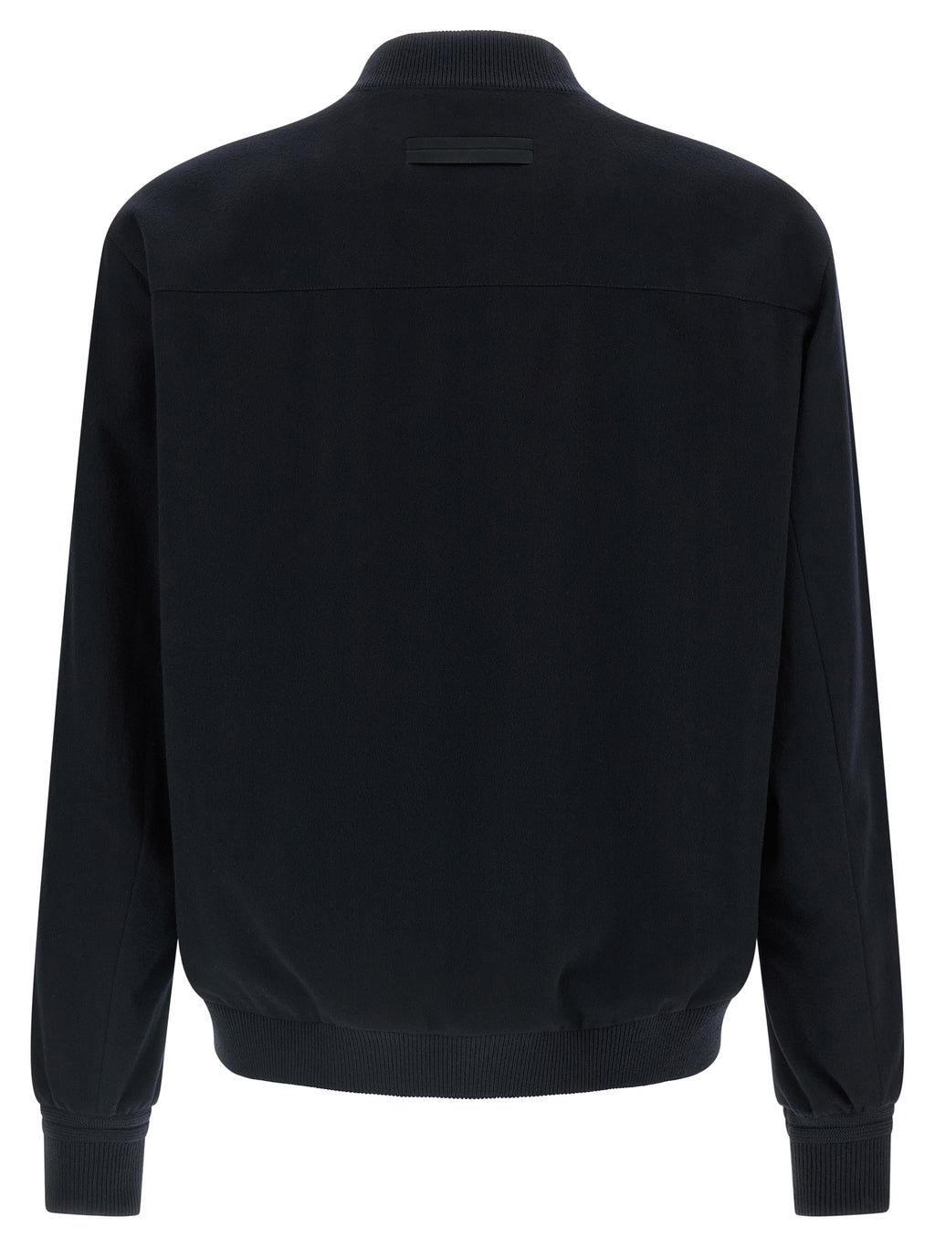 Blaue Bomberjacke aus Kaschmir