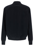 Blaue Bomberjacke aus Kaschmir