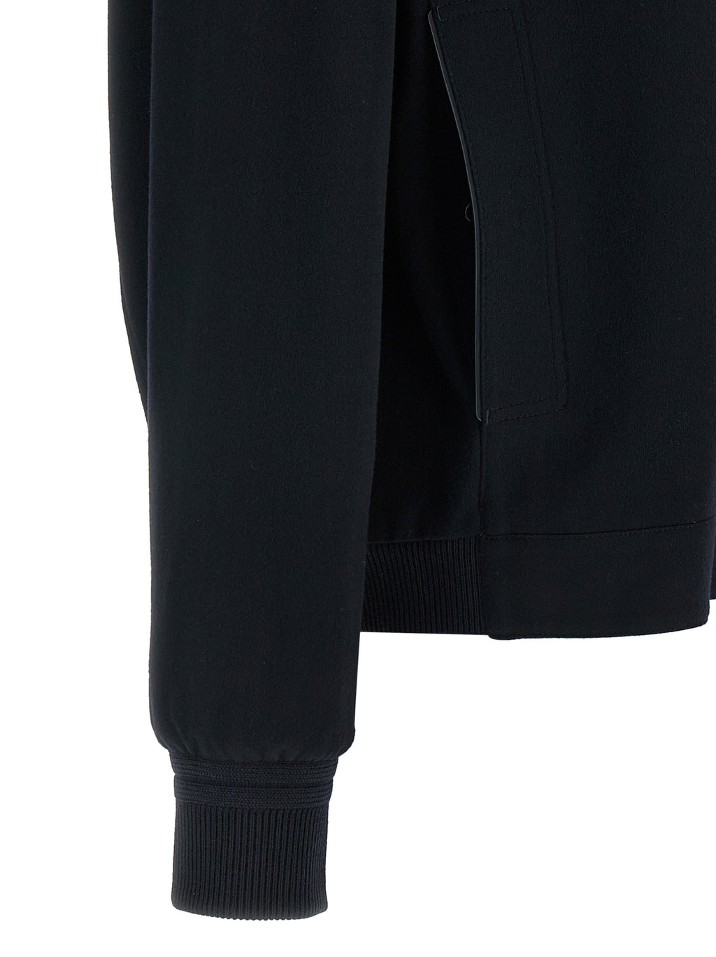 Blaue Bomberjacke aus Kaschmir