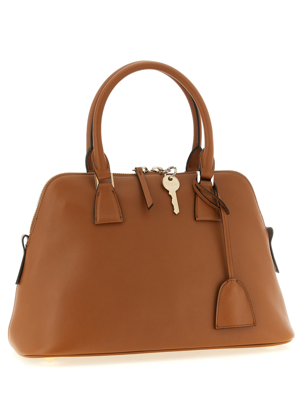 Braune Schultertasche aus Leder