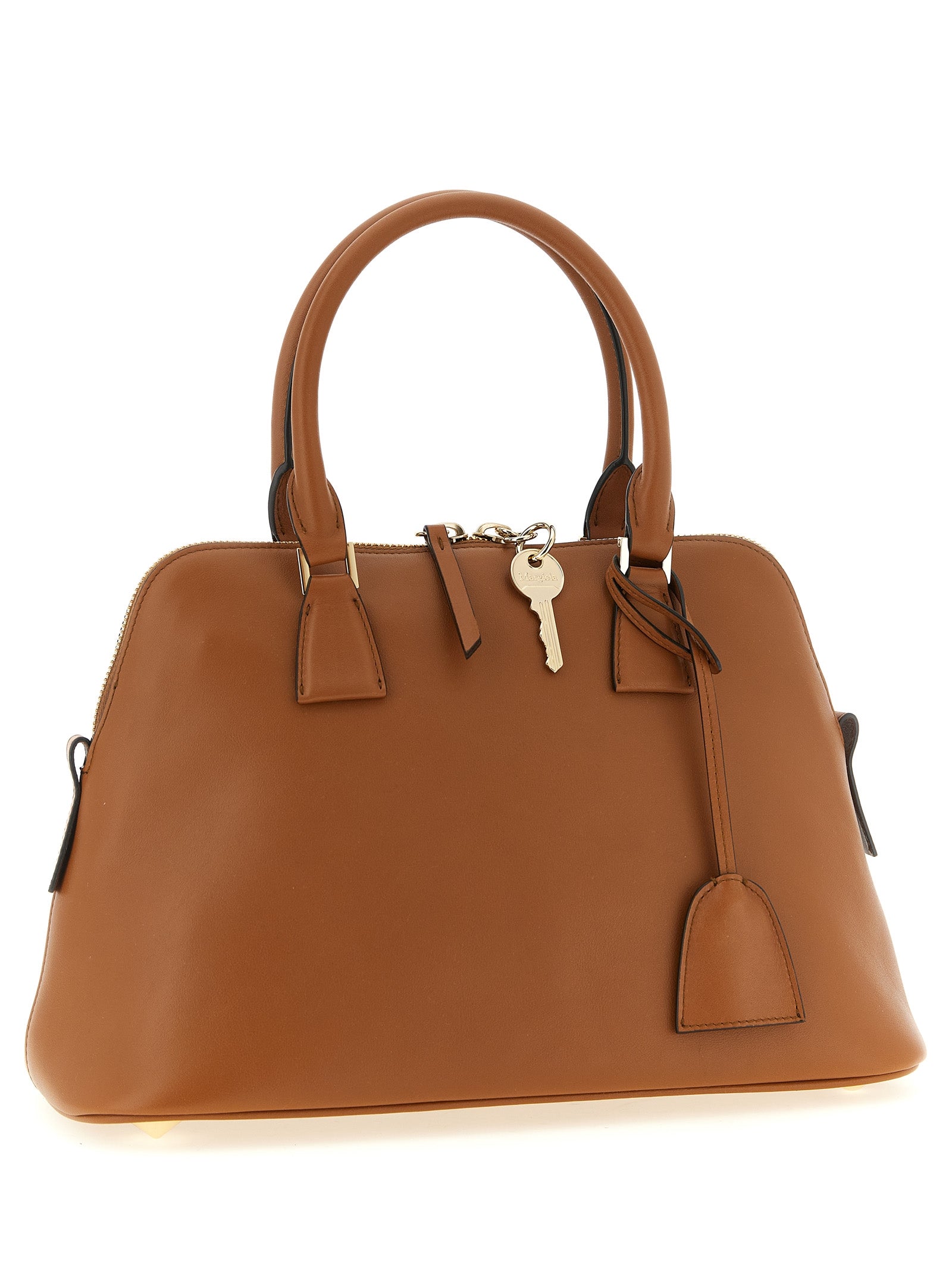 Braune Schultertasche aus Leder
