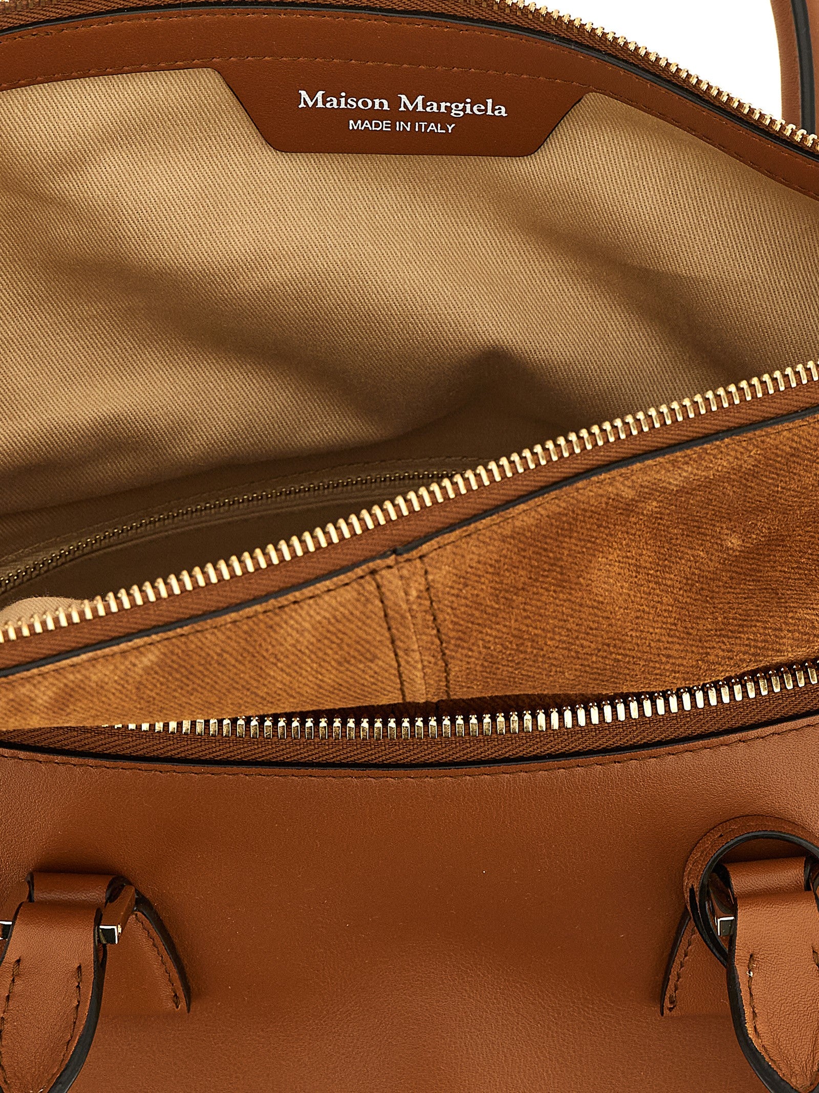 Braune Schultertasche aus Leder