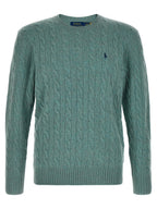 Zweifarbige Strickjacke aus Wolle