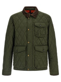 Zweifarbige lange Jacke aus Polyester
