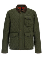 Zweifarbige lange Jacke aus Polyester