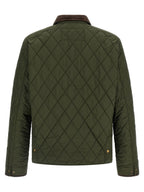 Zweifarbige lange Jacke aus Polyester