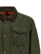 Zweifarbige lange Jacke aus Polyester