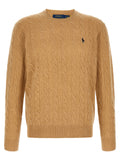 Beige Strickjacke aus Wolle