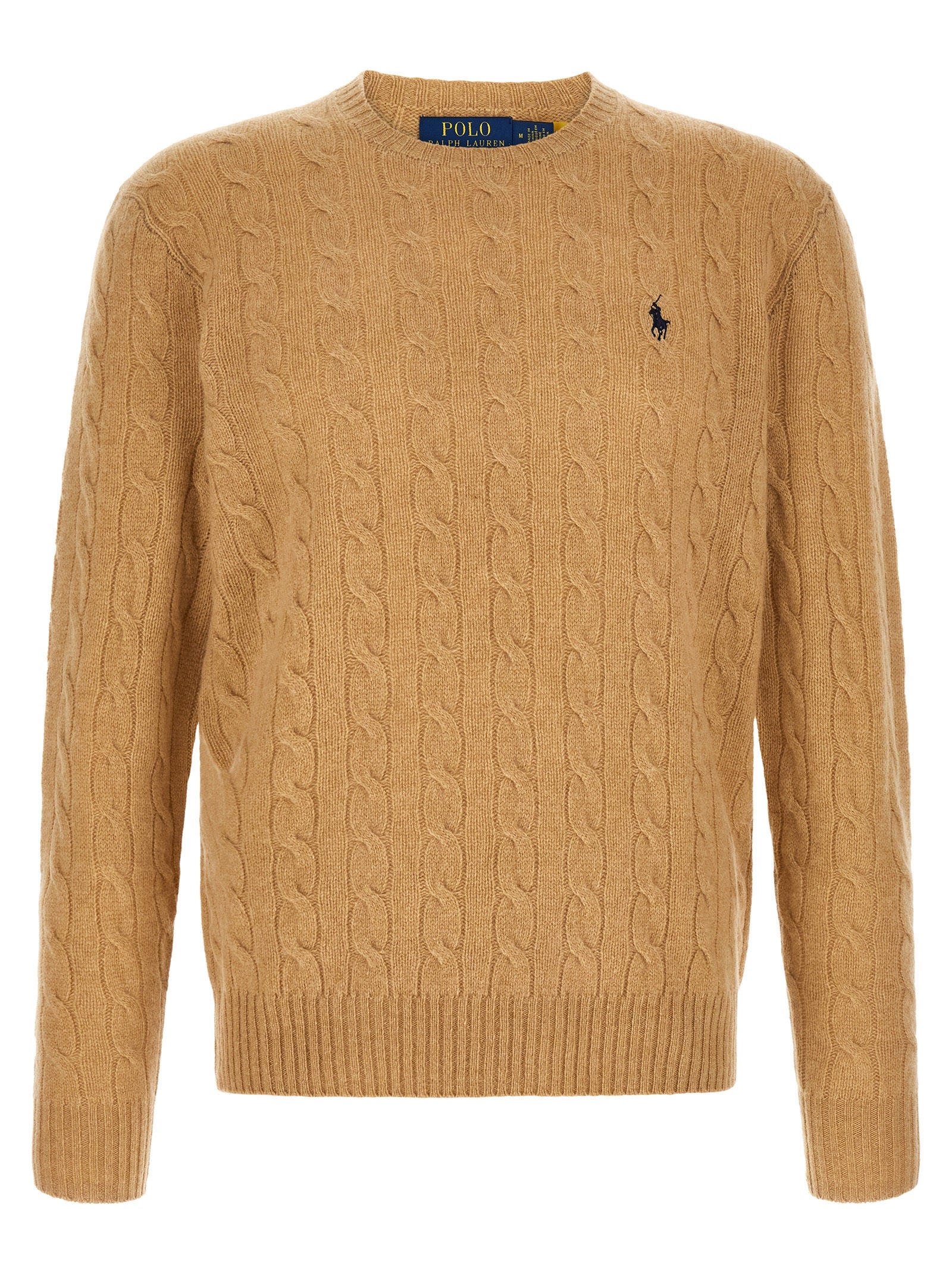Beige Strickjacke aus Wolle